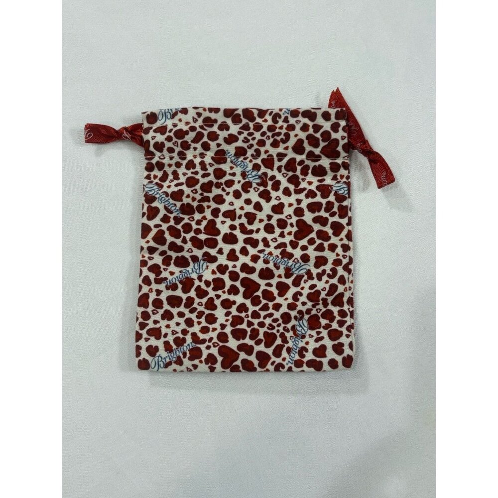 Brighton Red Heart Patterned Drawstring Dust Bag … - image 2